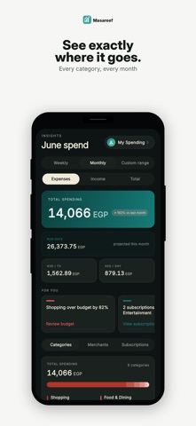 Masareef - Expense tracker screenshot