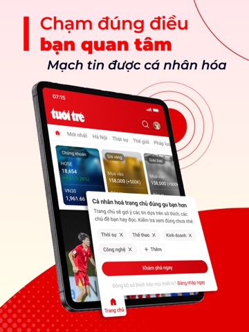 Tuoi Tre Online iPad screenshot 1