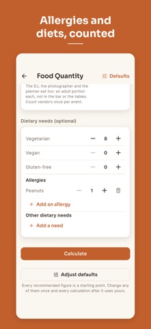 Catering Calc: Food Per Guest screenshot 8