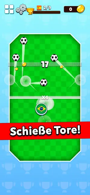 Bounce Rush: Fußball iPhone screenshot 3
