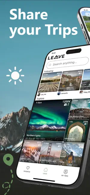 LEAVE: Find & share trips screenshot 1