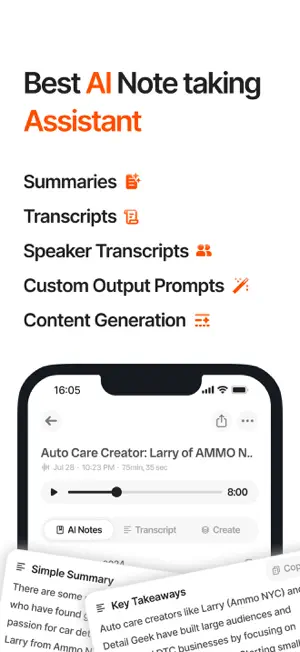 Audionotes: Audio Notes AI screenshot 2