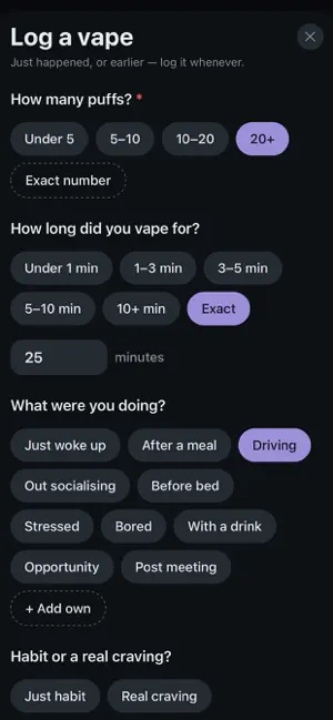 Whittle: Quit Vaping screenshot 4