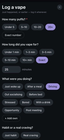 Whittle: Quit Vaping Screenshot 4 of 5