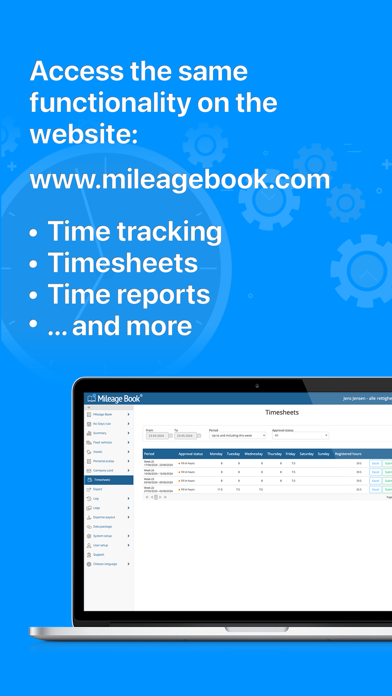 Mileage Book Time Screenshot