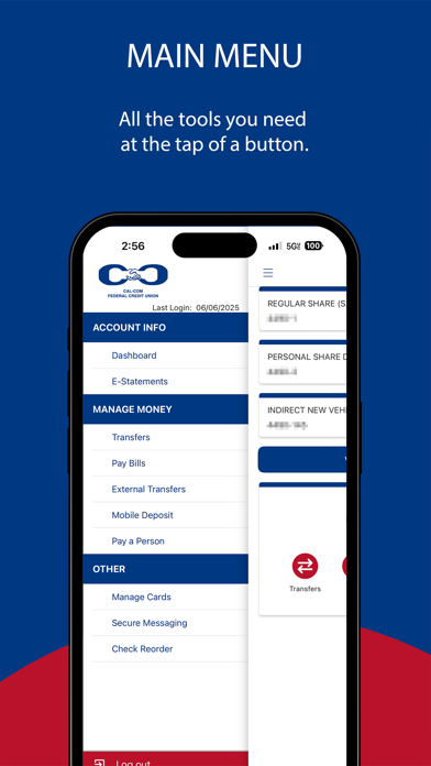 Cal-Com FCU Mobile iPhone screenshot 4 - Finance app
