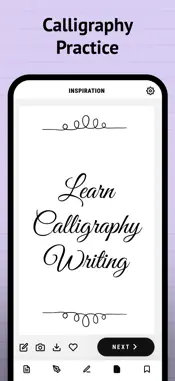 Calligraphy Practice · Cursive screenshot 1