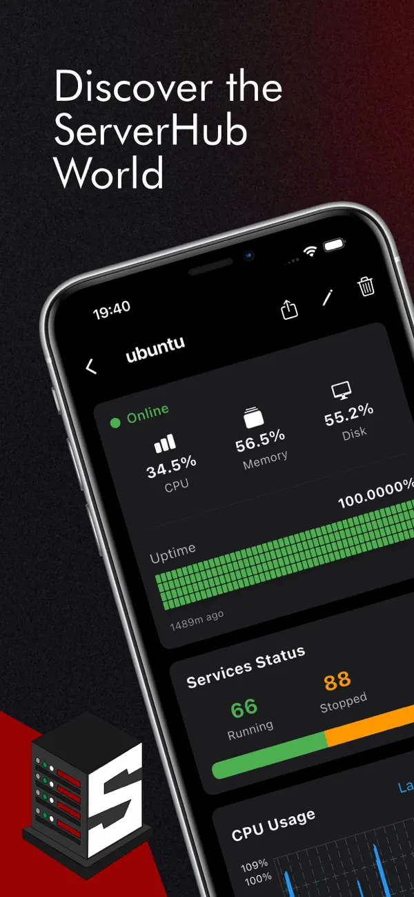 #1. Serverhub.dev (iOS) di: 7Stockapp OU