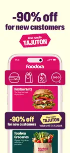 foodora Finland: Food delivery screenshot #1 for iPhone