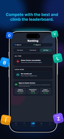 Letter Meteor: Word Game iPhone screenshot
