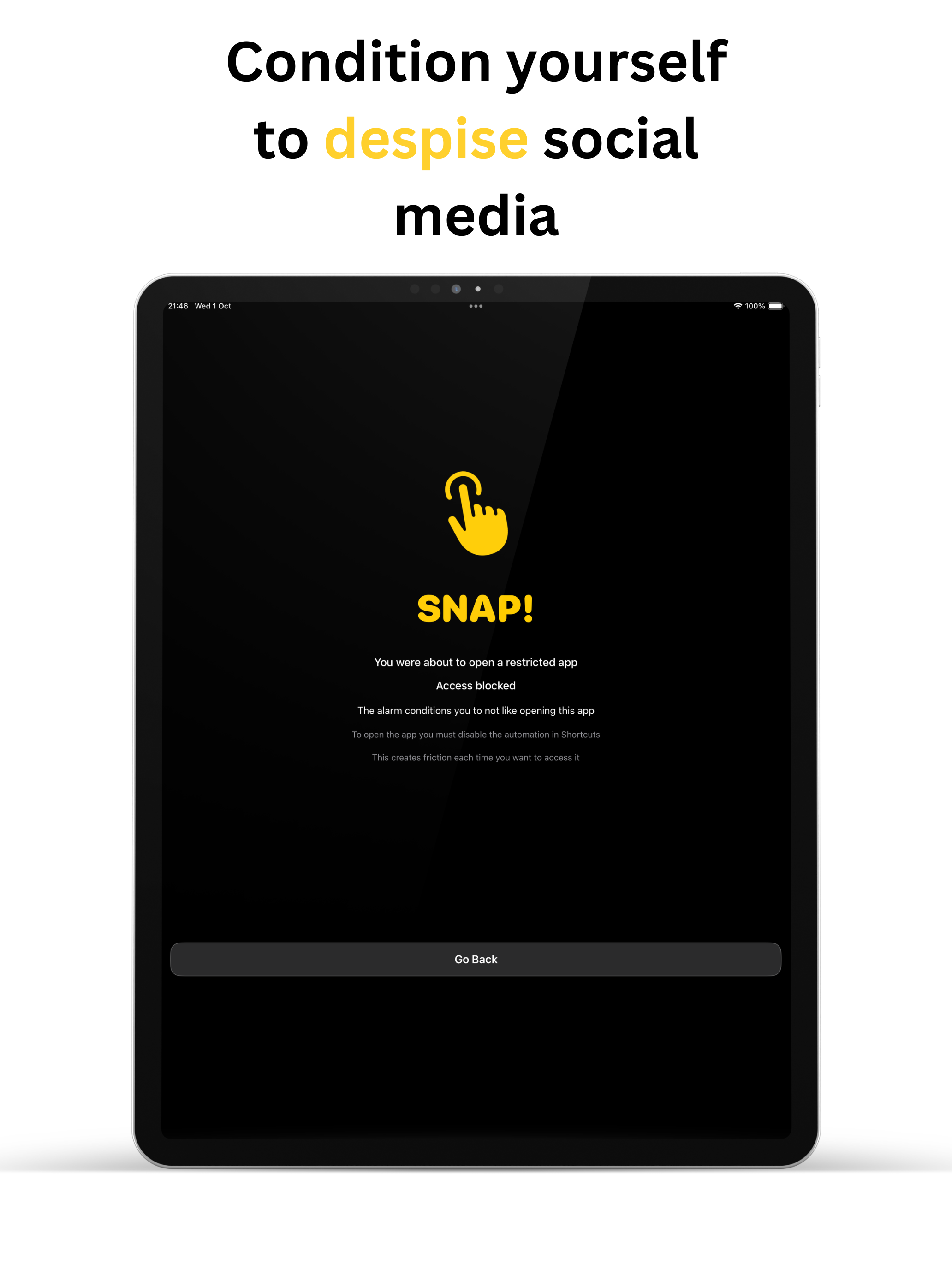 Social Media Blocker: SnapBack screenshot 8