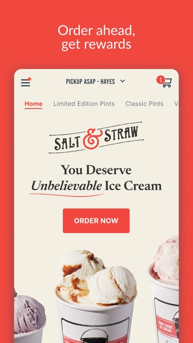 Salt & Straw iPhone screenshot 1 - Food & Drink app