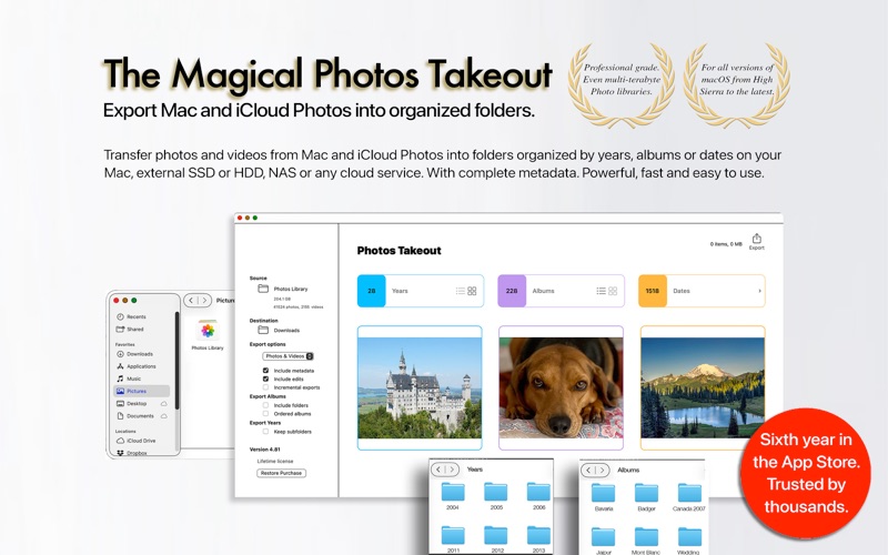 Screenshot #1 pour Photos Takeout for iCloud, Mac