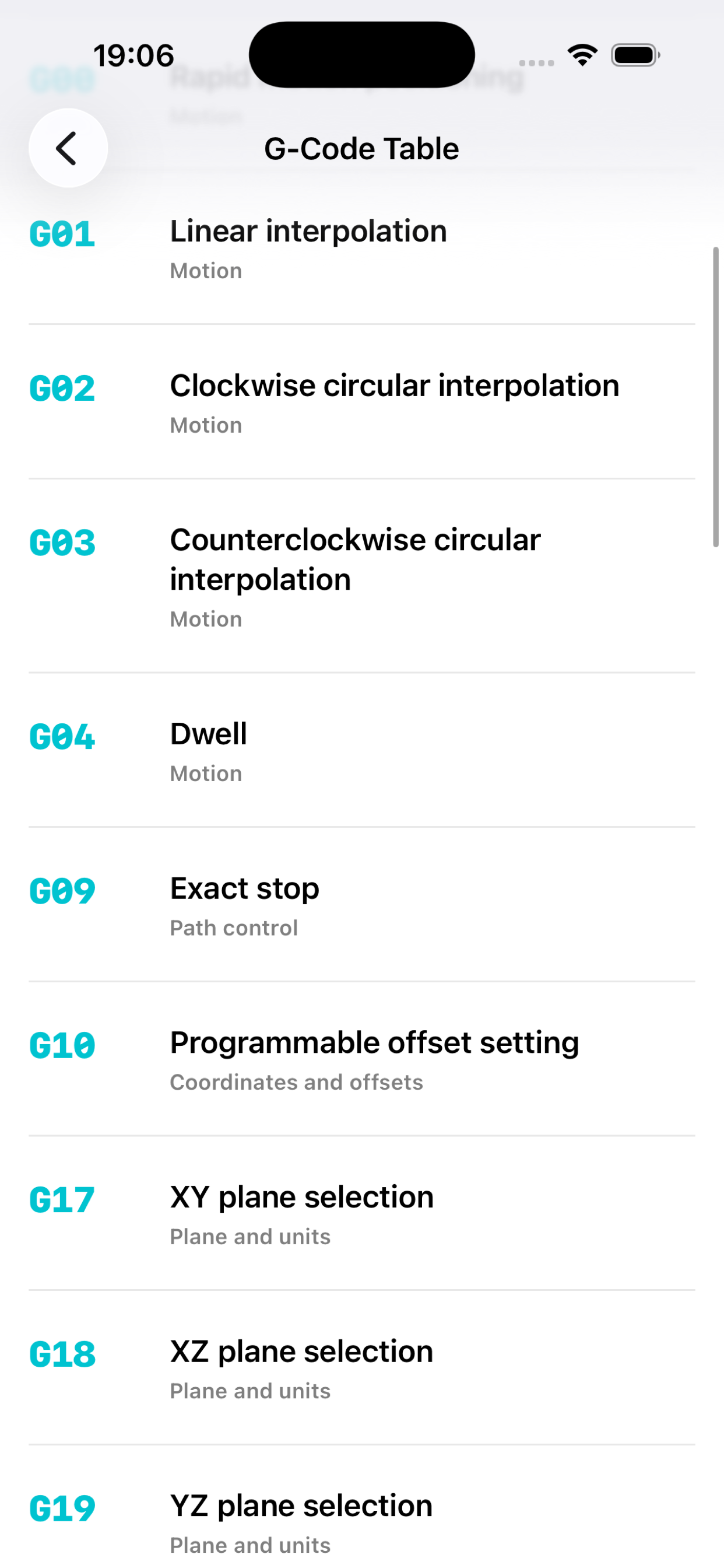 G-Codes Cards screenshot 2