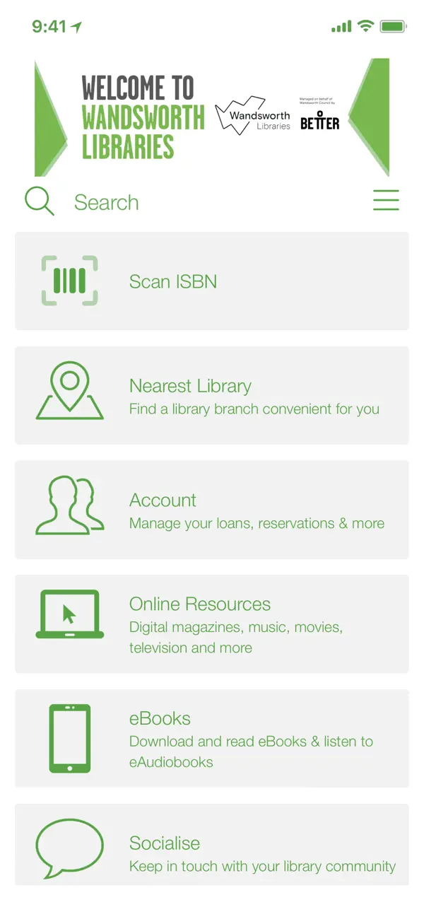 Screenshot #1 pour Wandsworth Libraries