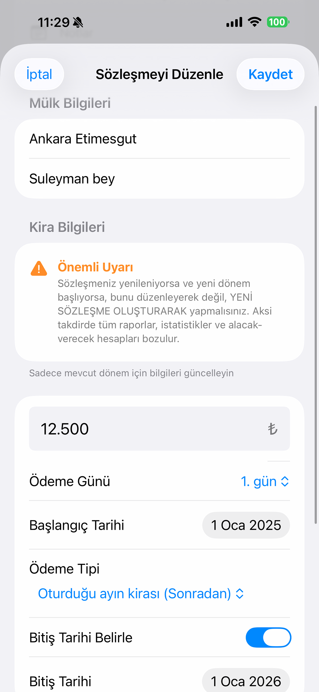 Kolay Kira Takip