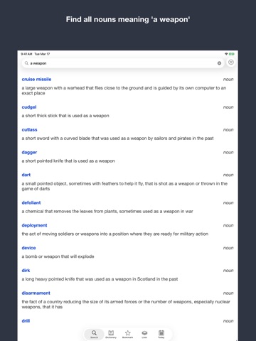 English Meaning Dictionary iPad screenshot