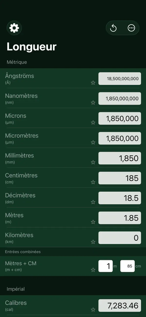 Screenshot #1 pour Convertisseur de Longueur Mila