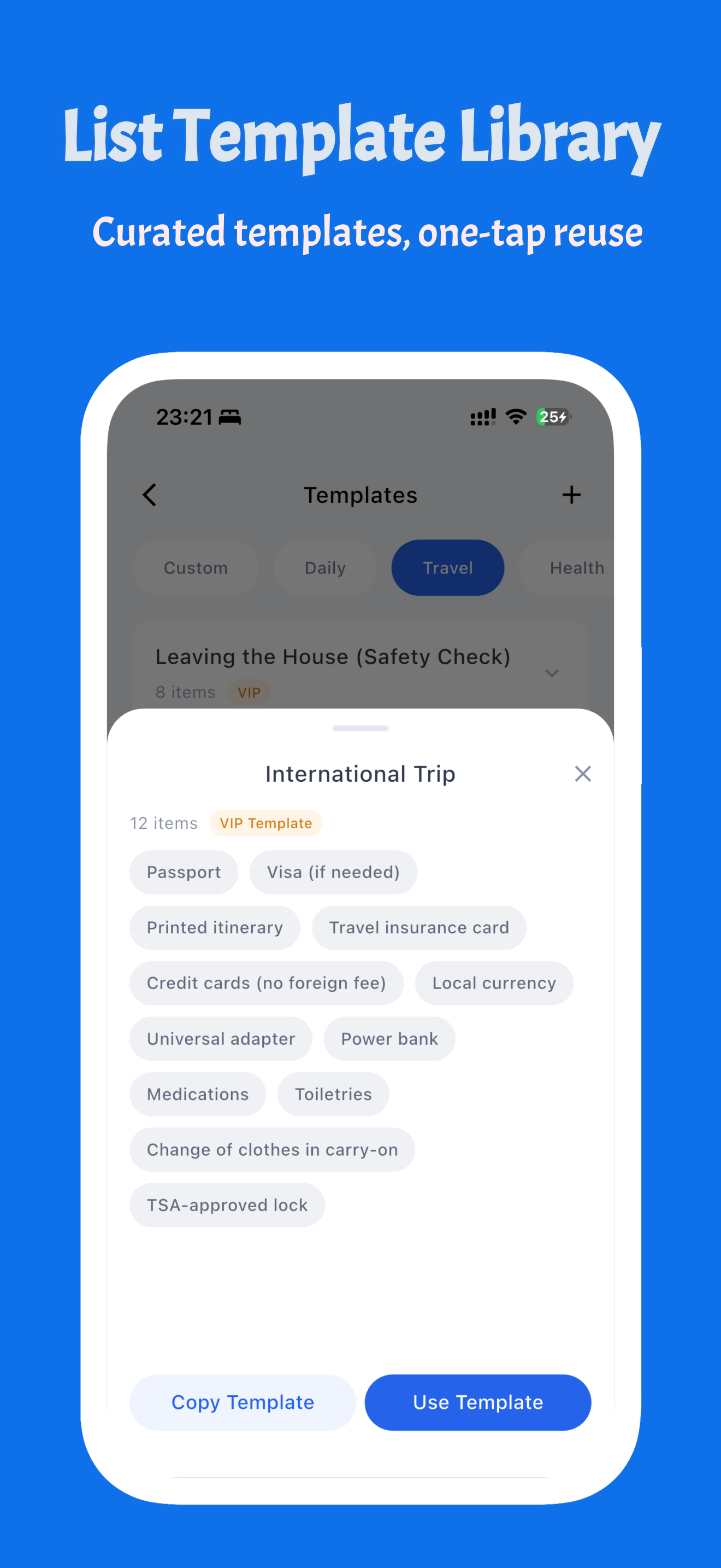NeverMiss-AI Packing Checklist screenshot 4