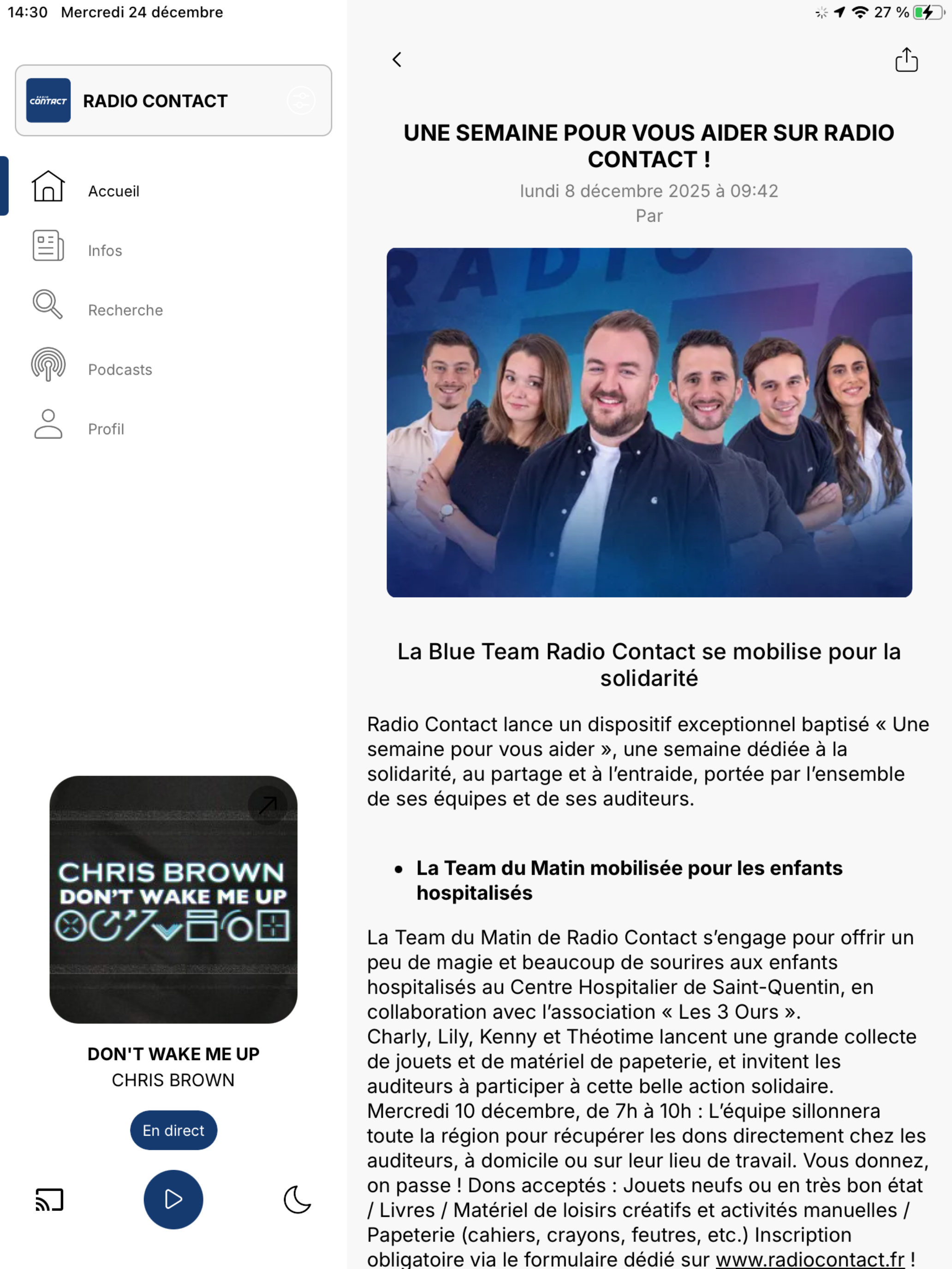 Radio Contact (FR) screenshot 8