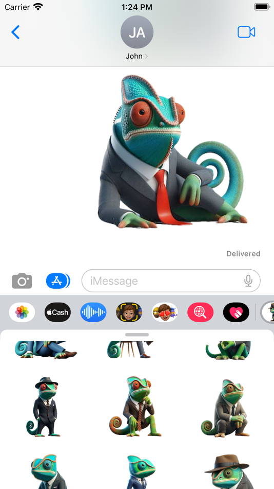 #6. Smart Chameleon Stickers (iOS) Podle: Paul Scott