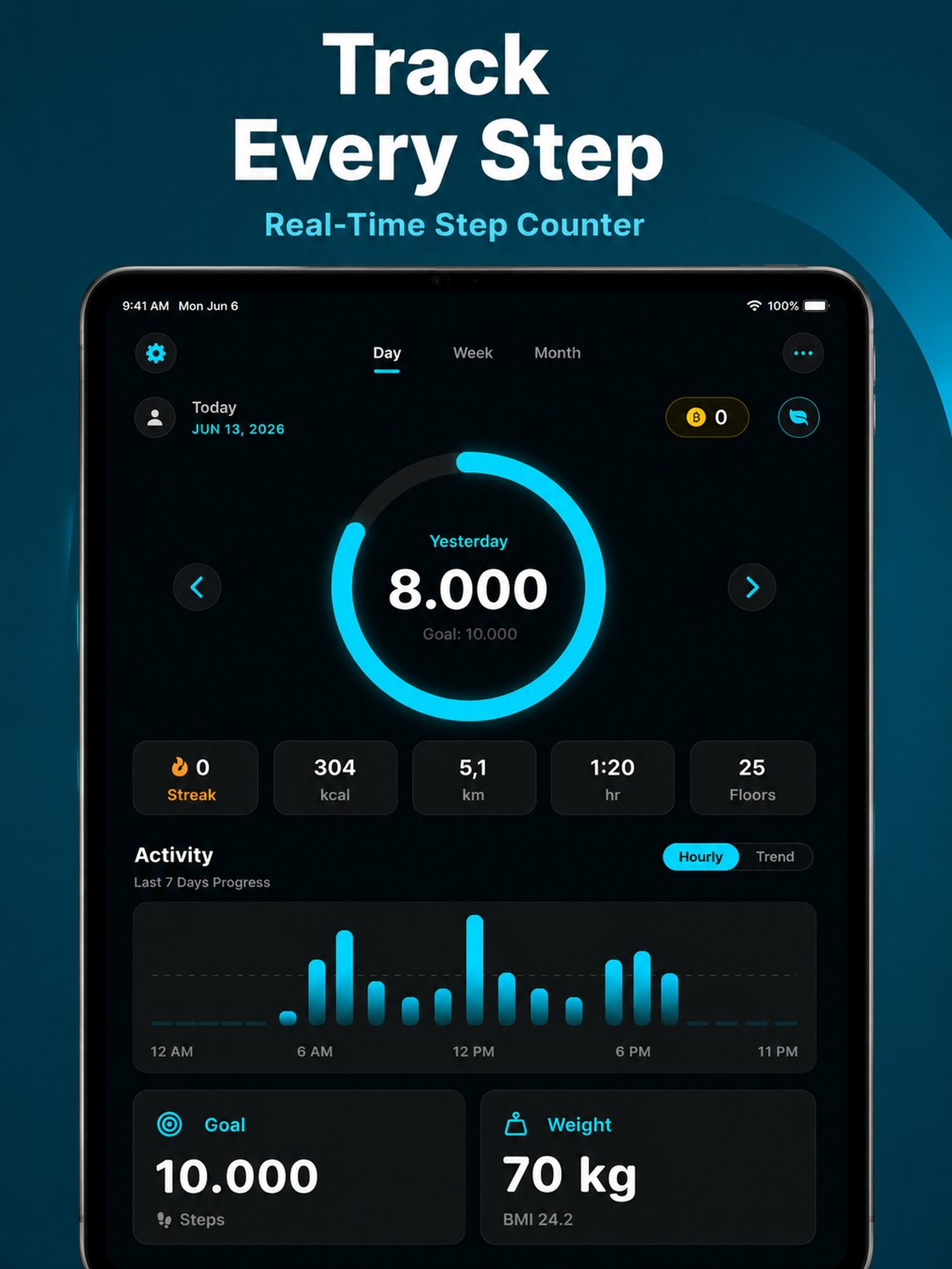 AuraStep - Step Counter screenshot 8