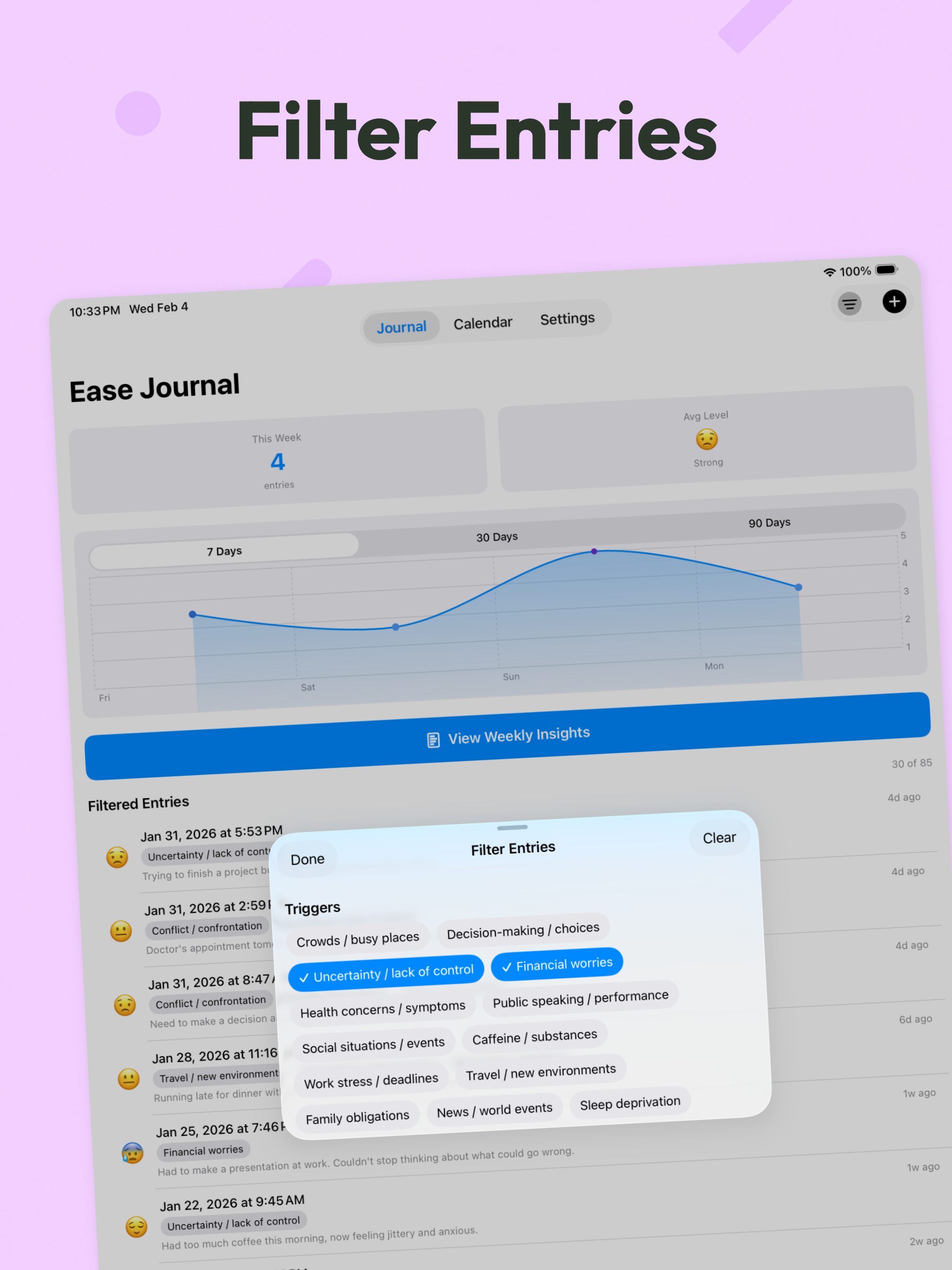Ease Anxiety Journal screenshot 14