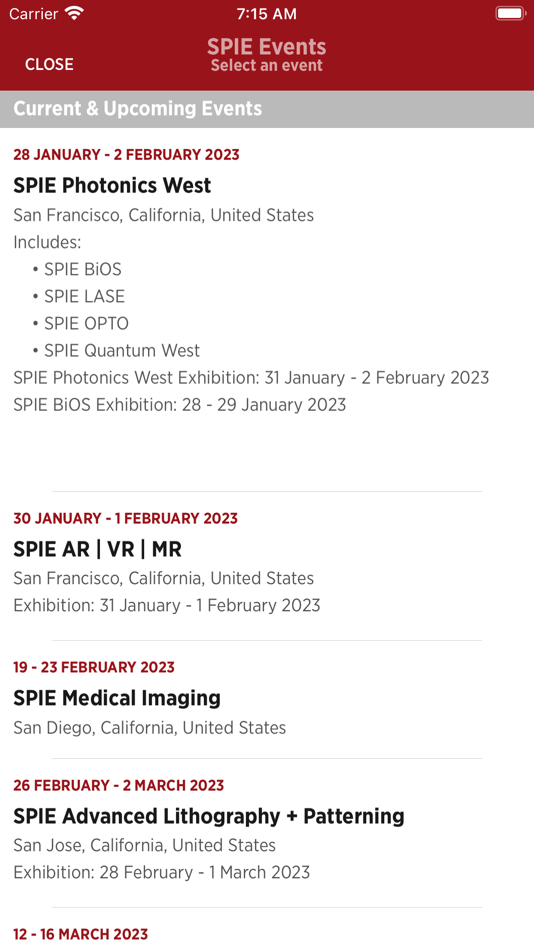 #1. SPIE Conferences (iOS) 由: SPIE