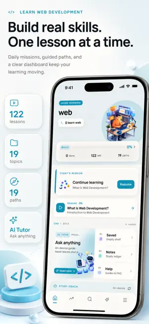 Learn Web Development Offline screenshot 1