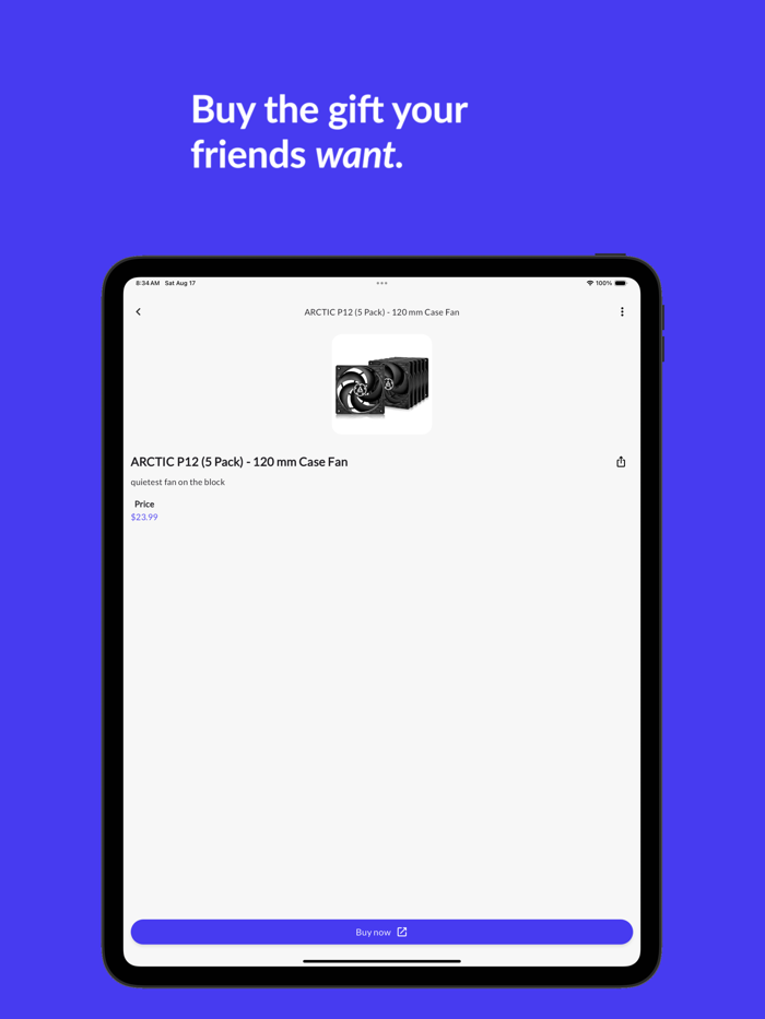 Gifty - Wishlists and Friends