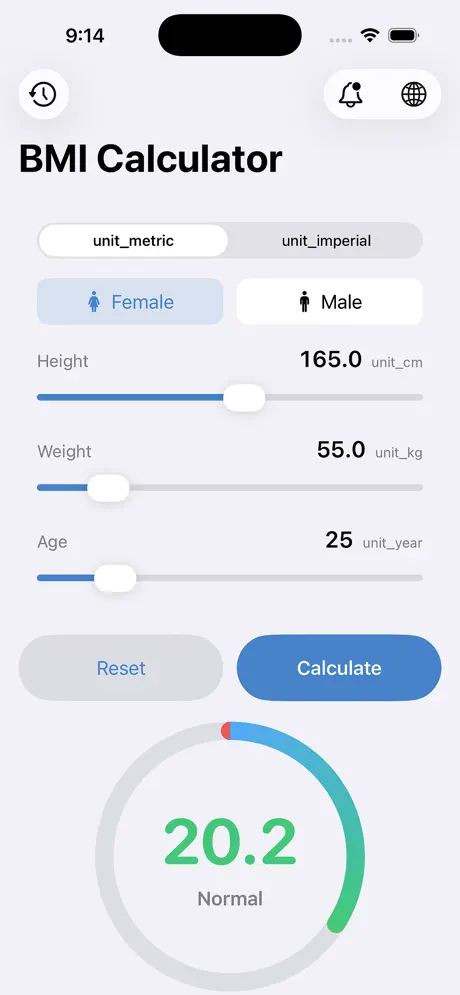 BMICalc 2026 screenshot 3