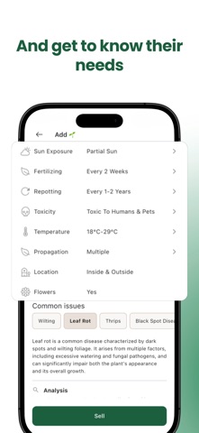 Plantative iPhone screenshot