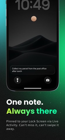 Lock Screen Notes - PinNote Screenshot 1 of 4