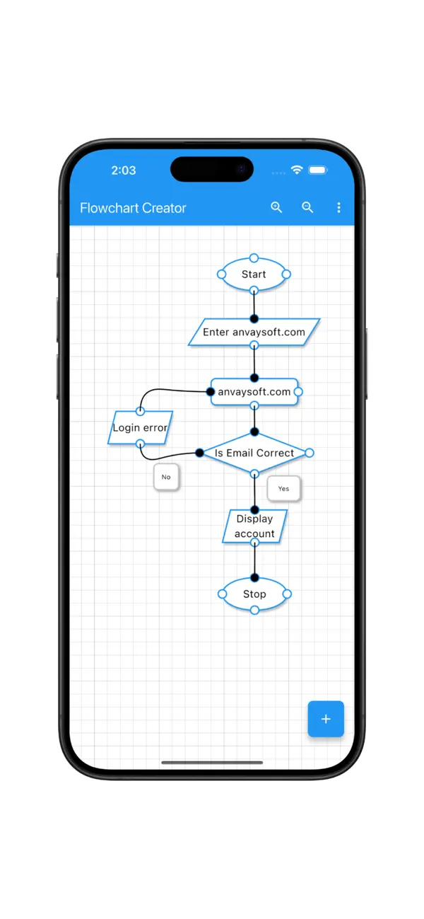 Screenshot #1 pour Flowchart Creator(Pro)