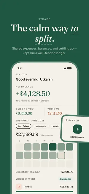 Strade — Split Expenses screenshot 1