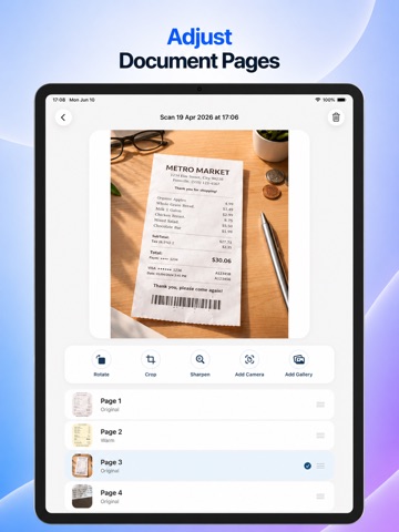 FiriScan: PDF Document Scanner iPad screenshot