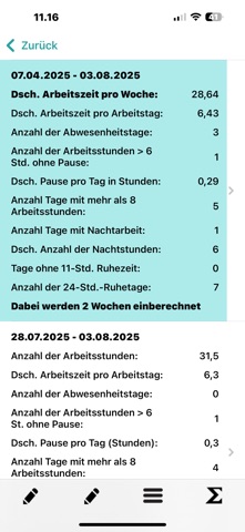 Zeiterfassung - Einfach — Screenshot 4
