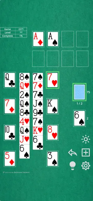 Futura Backbone Solitaire screenshot 1