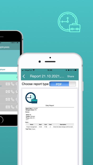 Screenshot #3 pour Daily Activity&Time reporting
