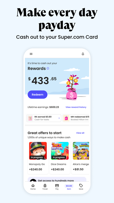 Super.com - Save, Earn, Travel Screenshot
