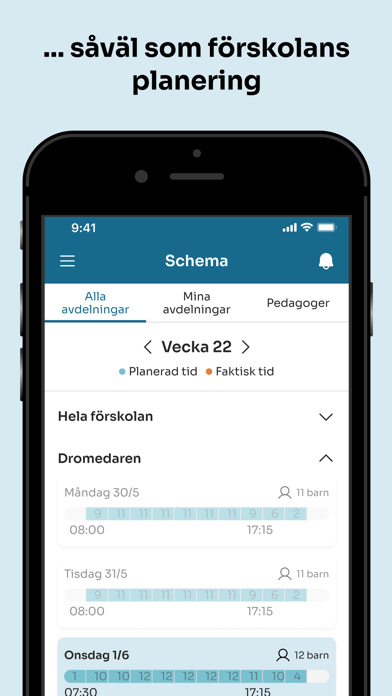Förskoleappen Screenshot