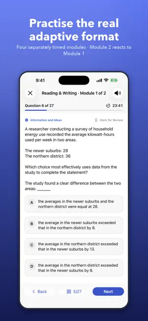 SAT Prep 2026: Digital Test screenshot 2
