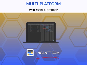 Gantt chart AI planner Ingantt iPad screenshot