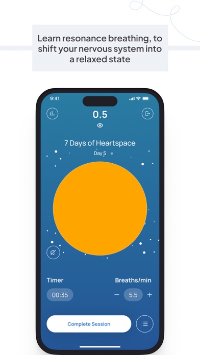 Heartspace: HRV Training Screenshot
