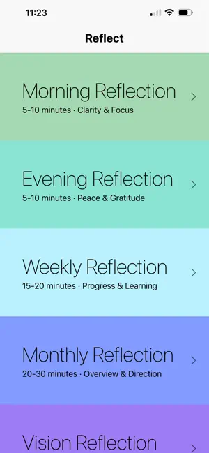 Reflect: Think Better Daily screenshot 1