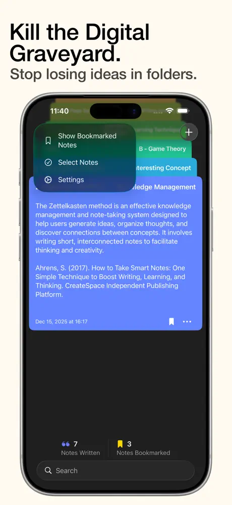 SlipBox – Zettelkasten Notes screenshot 4
