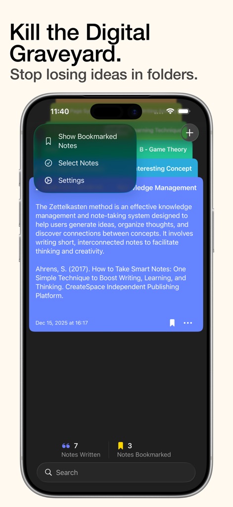 SlipBox – Zettelkasten Notes - Productivity App | MWM