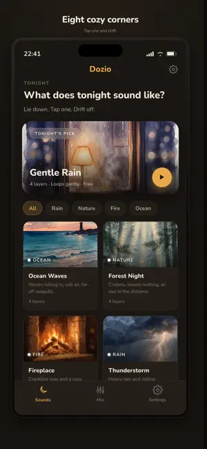 Dozio: Sleep Sounds screenshot 1