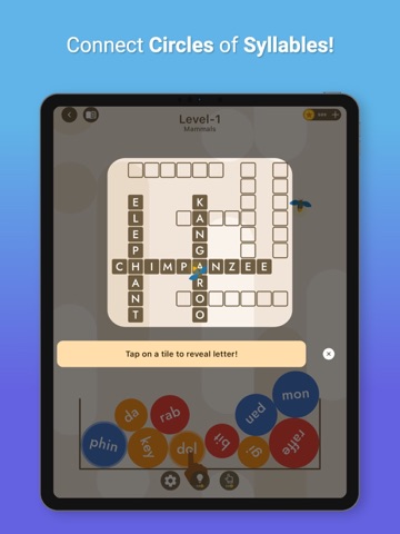 Syllables Game - Circle Words iPad screenshot