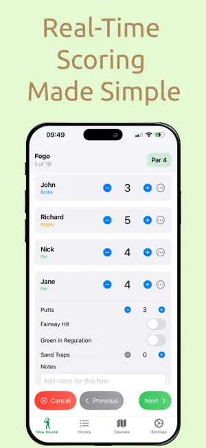 Golf Scorecard Tracker screenshot 3